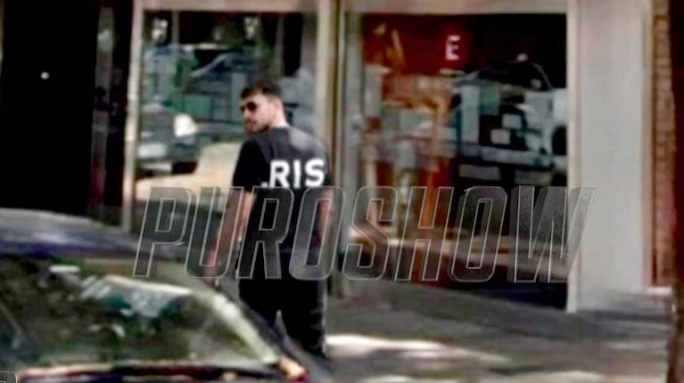 Así captaron a Dante Spinetta llegando a la casa de Griselda Siciliani (Foto: captura eltrece)