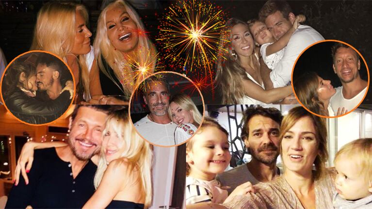 Así celebraron los famosos el Año Nuevo: mucho amor, postales familiares y buenos deseos para el 2018