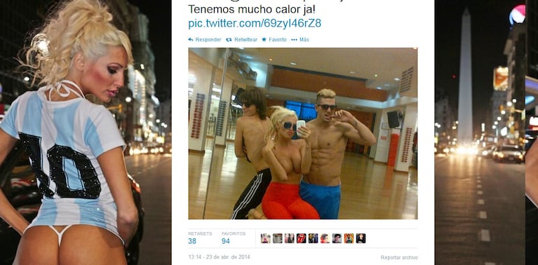 Así ensaya Vicky Xipolitakis para Bailando. (Foto: Twitter)
