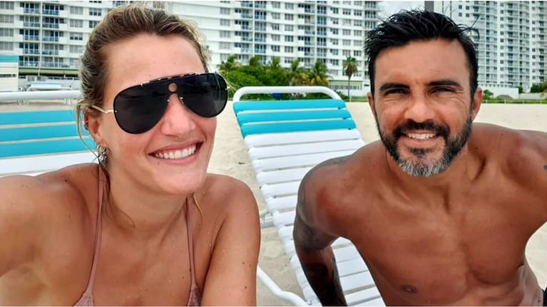 Así entrena Mica Viciconte junto a Fabián Cubero y Luca