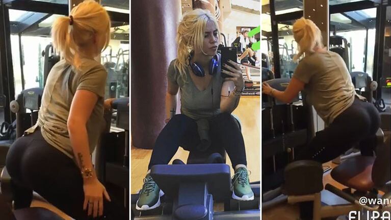 Así entrena Wanda Nara para mantenerse diosa. (Foto: Instagram)