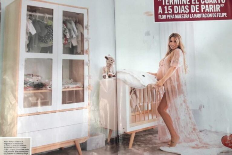 Así es el cuarto de Felipe, el primer hijo de Florencia Peña y Ramiro Ponce de León: "Como Felipe es de agua por el feng shui, le pinté las paredes de celeste pastel"
