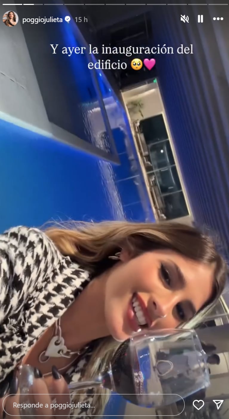 Así es el departamento de Julieta Poggio. Foto: IG | poggiojulieta