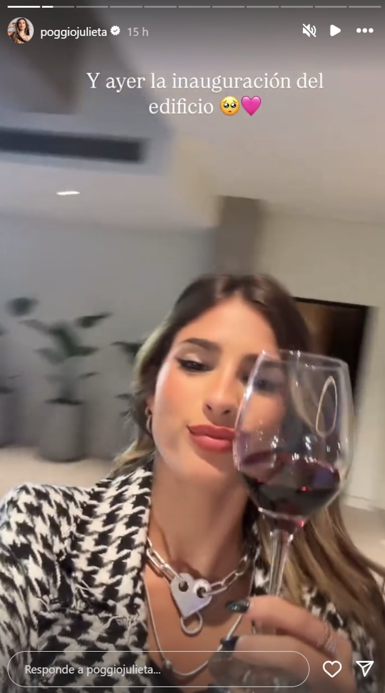 Así es el departamento de Julieta Poggio. Foto: IG | poggiojulieta