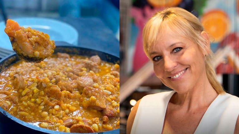 Así es el locro de Jimena Monteverde.