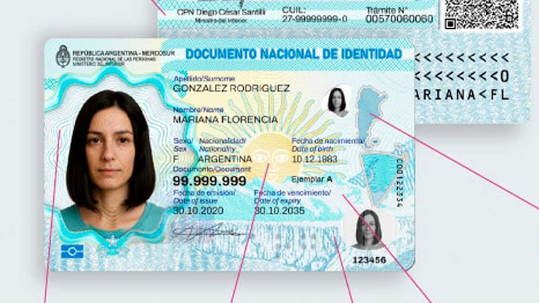 Así es el nuevo DNI (Foto: RENAPER)