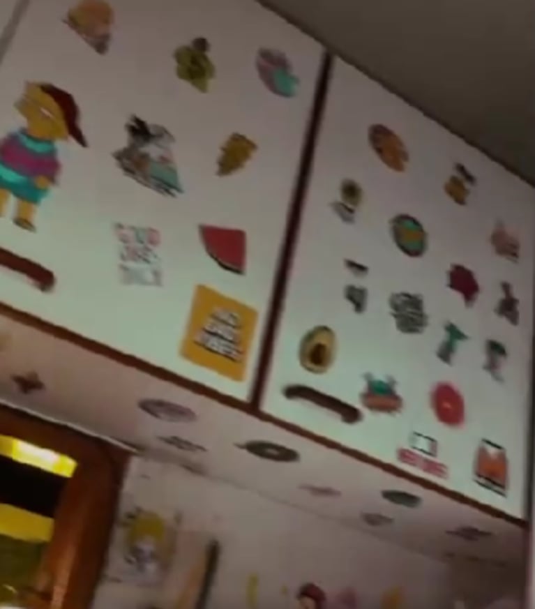 Así es la casa de Flor Vigna: estilo antiguo, piso vinílico y una cocina intervenida con stickers | Créditos: Instagram @florivigna