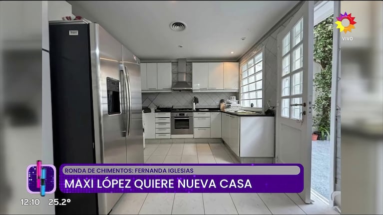 Así es la casa que Maxi López fue a ver para comprar en Barrio Parque (Foto: captura de eltrece).