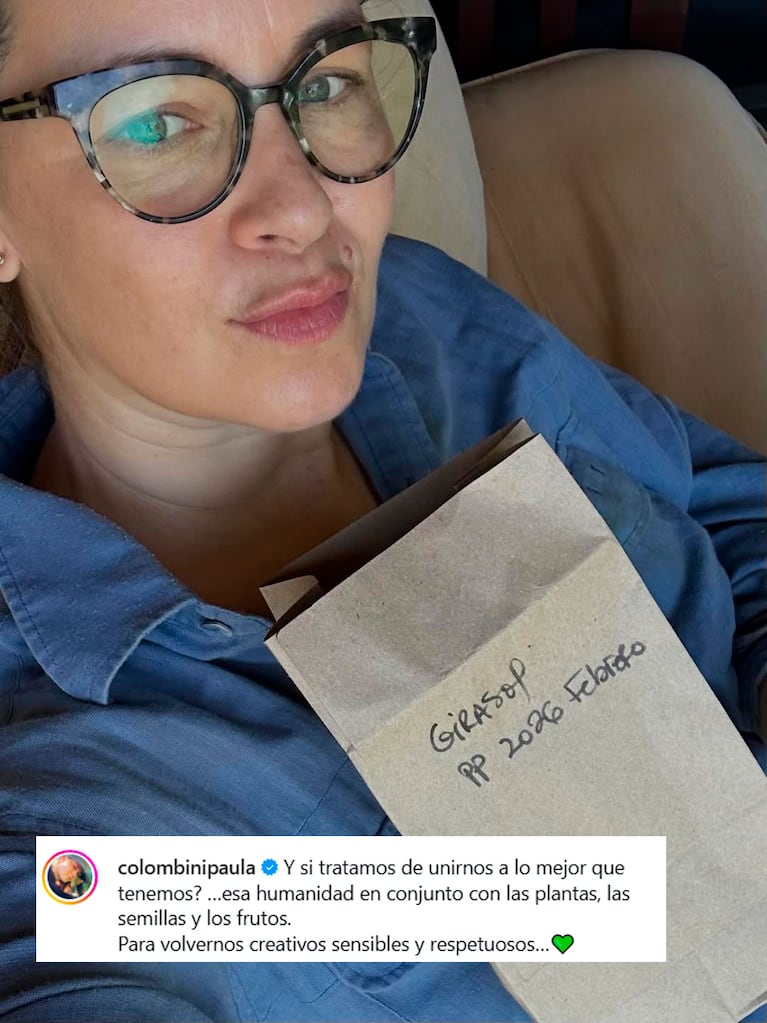 Así es la casa verde de Paula Colombini: enorme jardín con plantas nativas y comestibles (Foto de Instagram @colombinipaula )