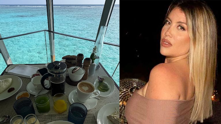 Así es la lujosa habitación de Wanda Nara en Islas Maldivas: vestidor, piscina privada y nivel top
