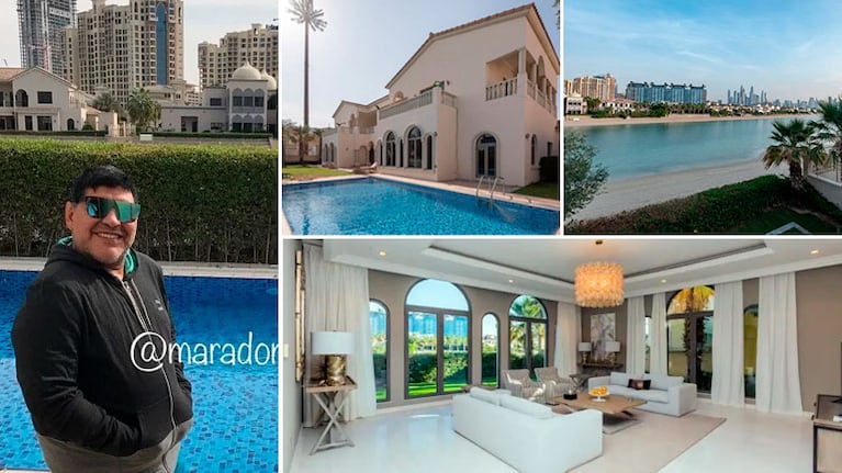 Así es la mansión donde Diego Maradona y Rocío Oliva vivían en Dubai, que hoy está en alquiler
