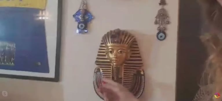 Así es la moderna casa de Fátima Flórez: guiños a Boca, estética egipcia y un gimnasio propio | Créditos: Captura de video CARAS