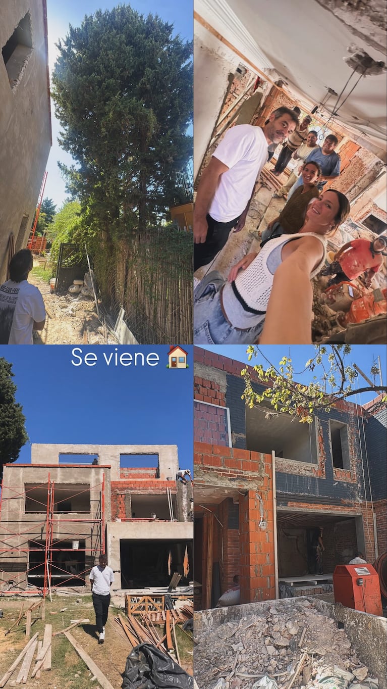 Así es la moderna casa que Paula Chaves y Pedro Alfonso están construyendo para su familia (captura de Instagram)