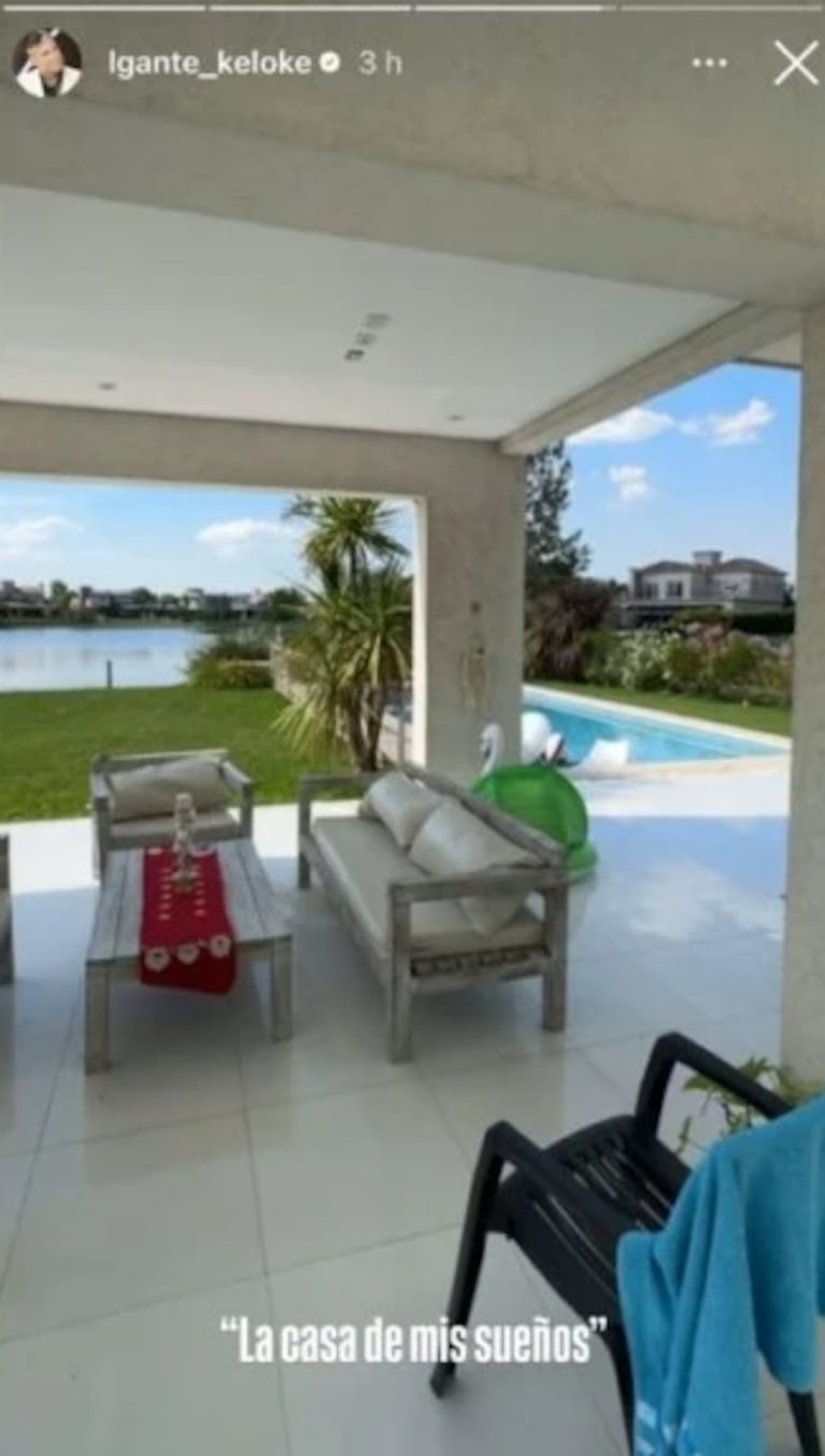 Así es la nueva “casa de los sueños” de L-Gante por dentro: diseño moderno y vista al lago | Créditos: Instagram @lgante_keloke