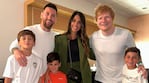 Así es la remera de medio millón de pesos que Mateo Messi usó en el show de Ed Sheeran.