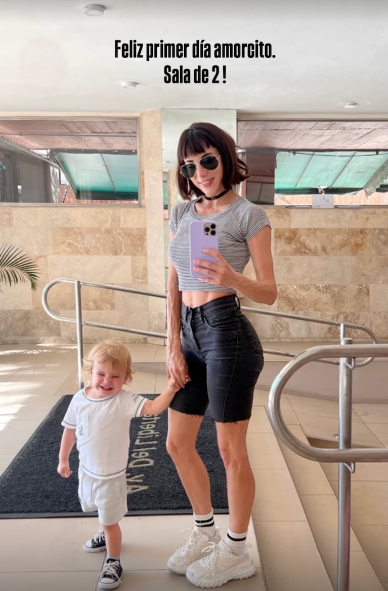 Así está hoy Galileo, el hijo de Magui Bravi, que empezó sala de 2 años. Crédito: Instagram