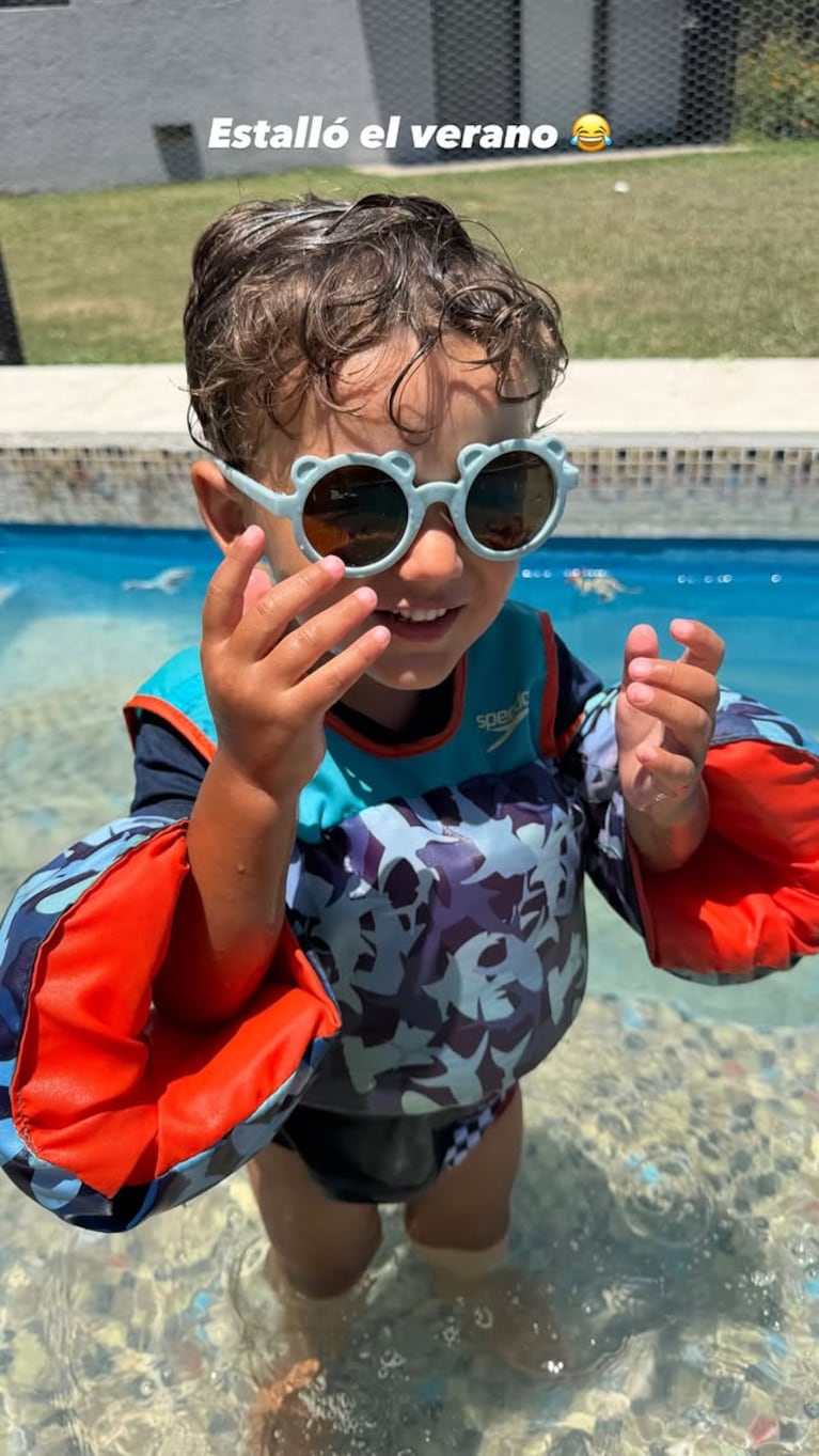 Así está hoy Salvador, el hijo de Barbie Vélez y Lucas Rodríguez. Crédito: Instagram