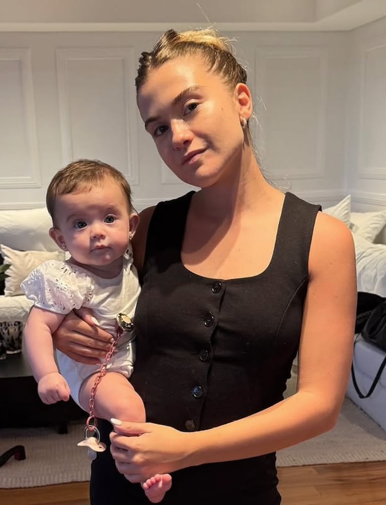 Así está Olivia, la hija de Kun Agüero y Sofía Calzetti. Foto: IG | soficalzetti