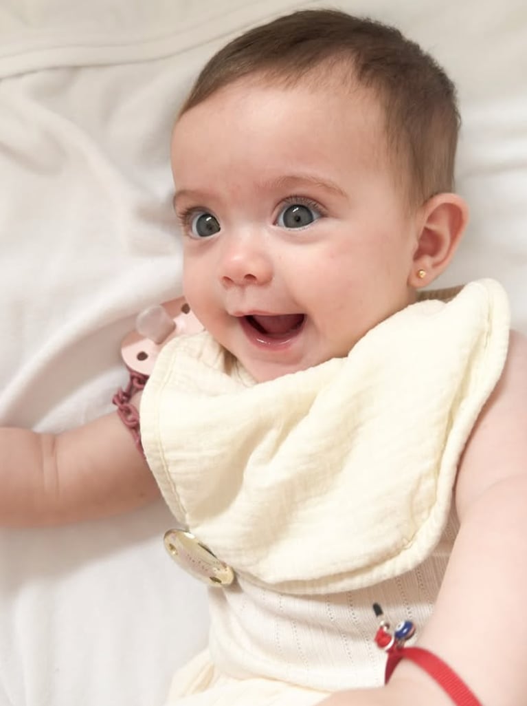 Así está Olivia, la hija de Kun Agüero y Sofía Calzetti. Foto: IG | soficalzetti