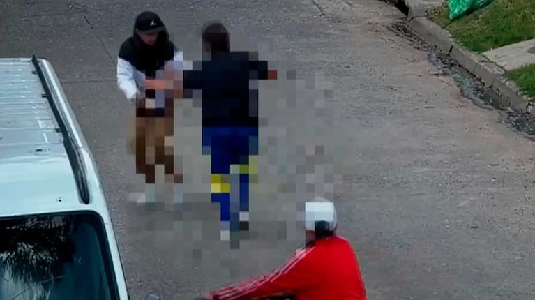 Así fue el asesinato de Diego Consencao en Hurlingham (Foto: captura eltrece)