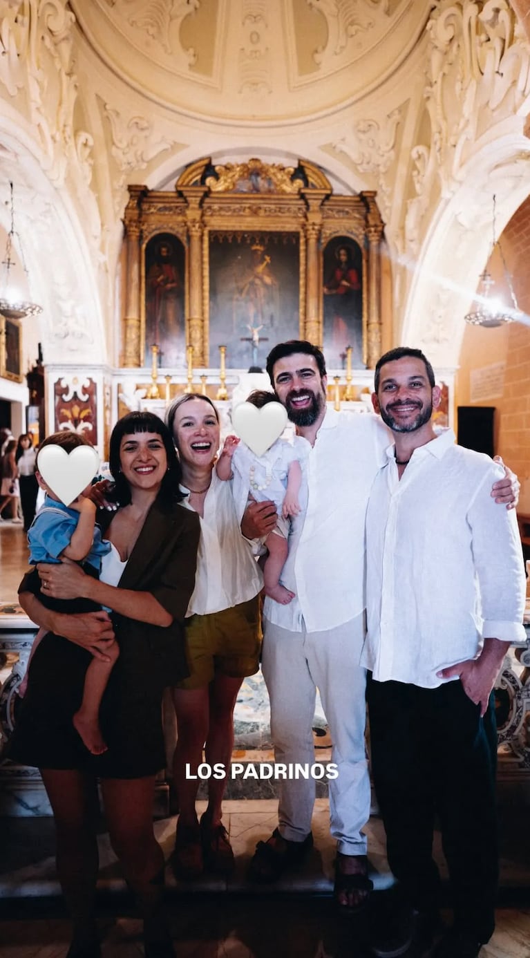 Así fue el bautismo de Vito, el hijo de Sofía Pachano y Santiago Ramundo (Foto: Instagram @sofipachano)
