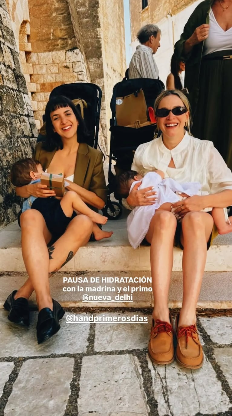 Así fue el bautismo de Vito, el hijo de Sofía Pachano y Santiago Ramundo (Foto: Instagram @sofipachano)