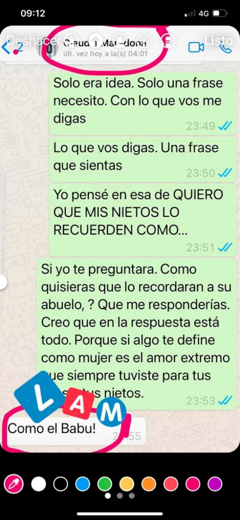 Así fue el chat de la revista Caras con Claudia Villafañe que desencadenó la tapa de la polémica: "¡El Babu!"