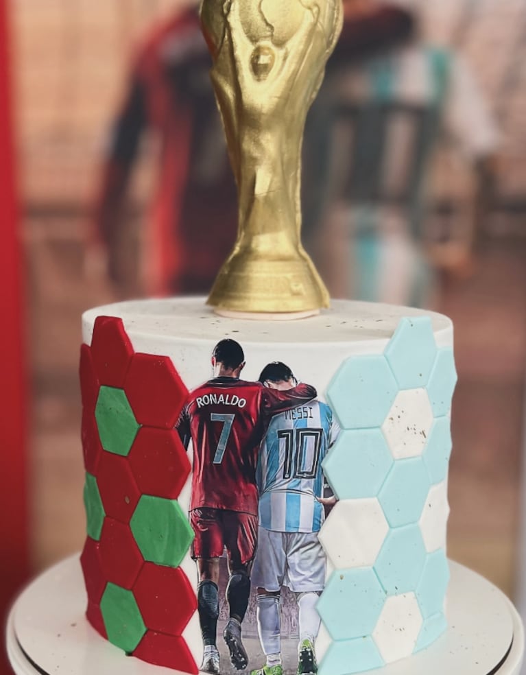 Así fue el cumple de Beltrán, el hijo de Sabrina Garciarena y Germán Paoloski, inspirado en la Selección