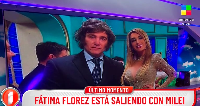 Así fue el día que Javier Milei y Fátima Florez se conocieron en la mesa de Mirtha Legrand