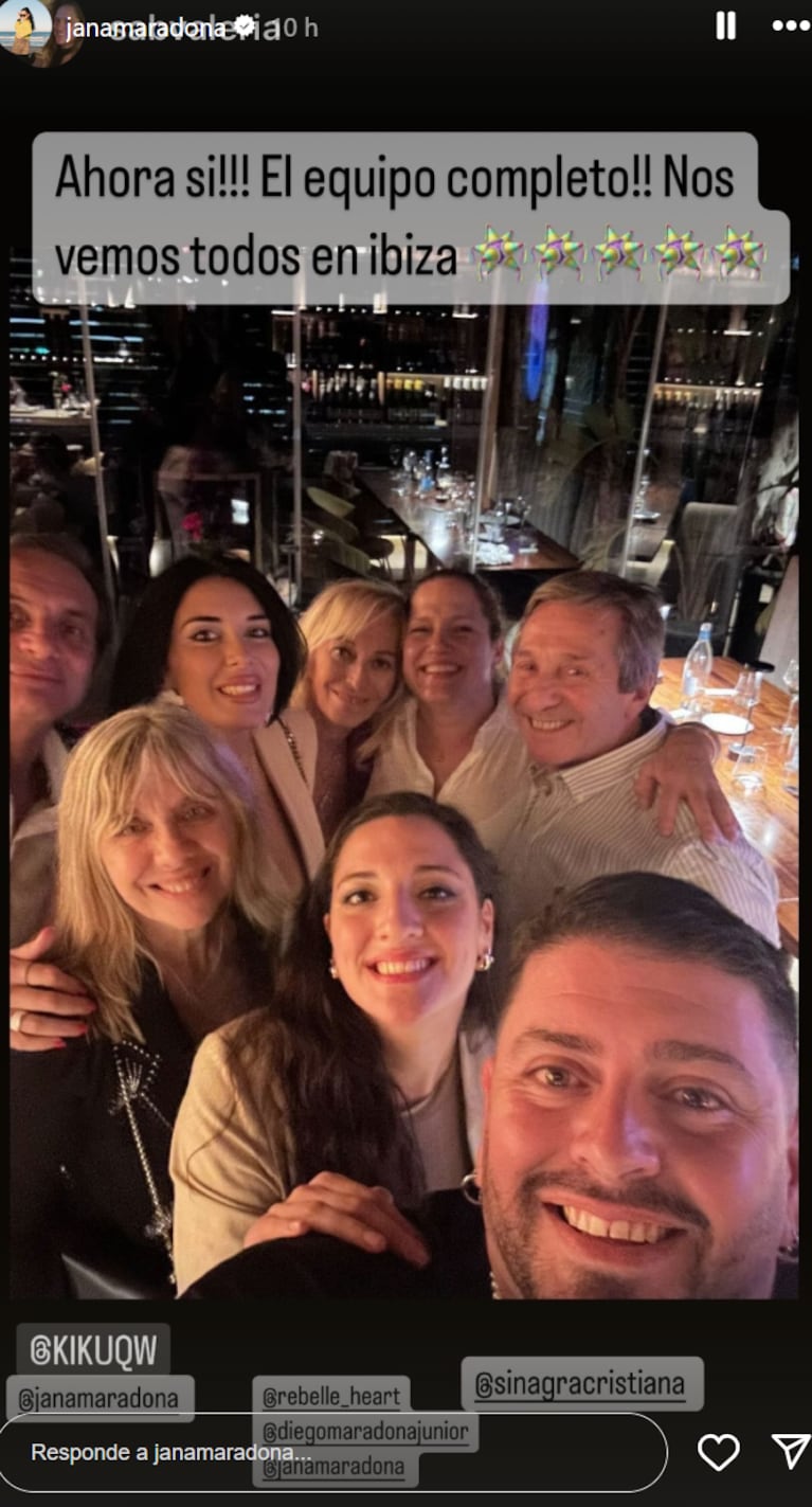 Así fue el emotivo reencuentro entre Jana Maradona, Diego Junior y Dieguito Fernando en Italia: la foto