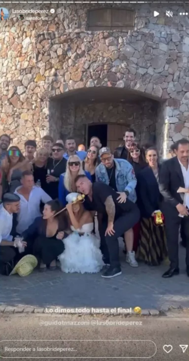 Así fue el fin de la fiesta de casamiento de Sol Pérez y Guido Mazzoni: “Terminamos como pudimos”