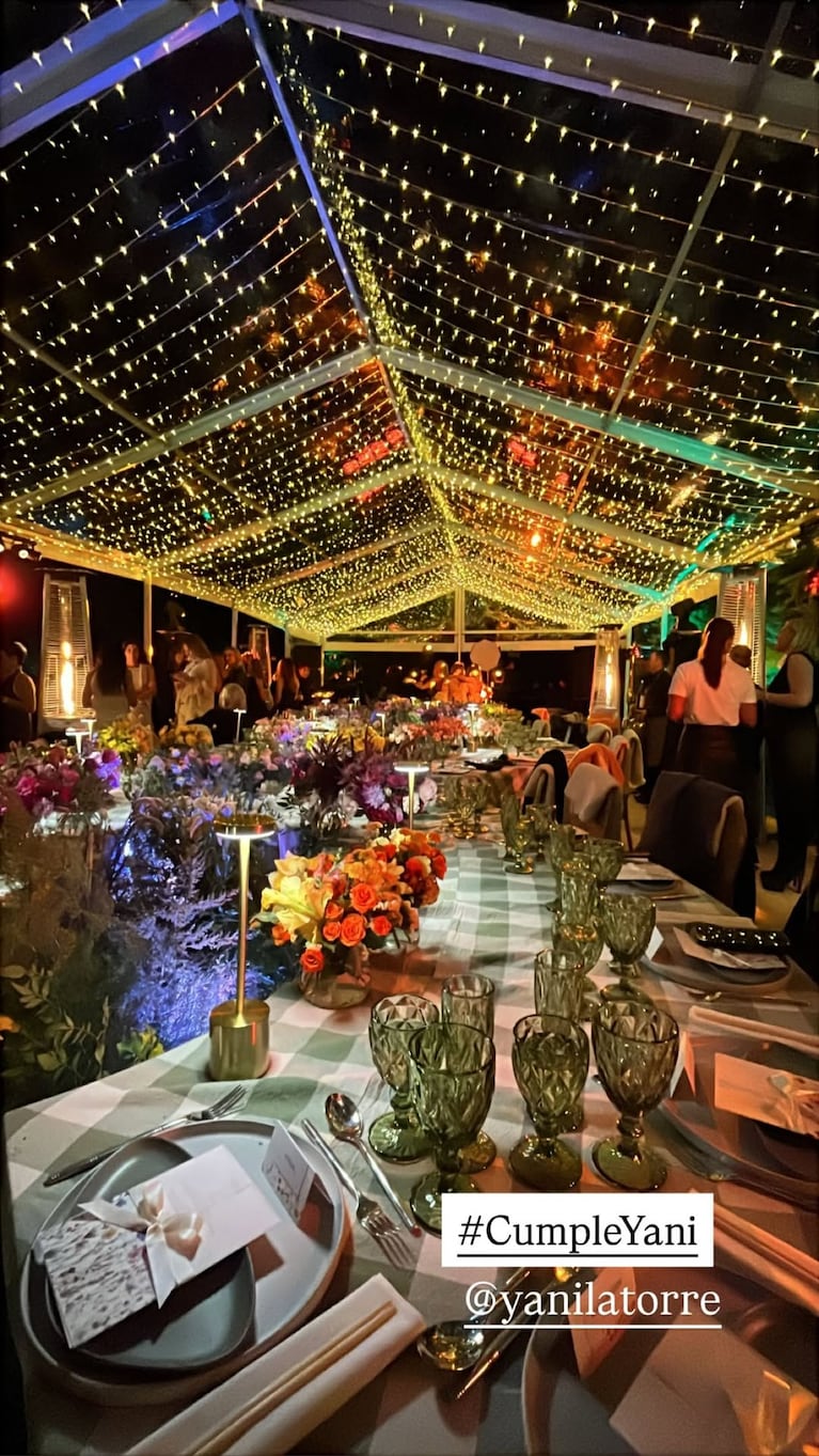 Así fue el mega cumpleaños de Yanina Latorre (Captura de Instagram)