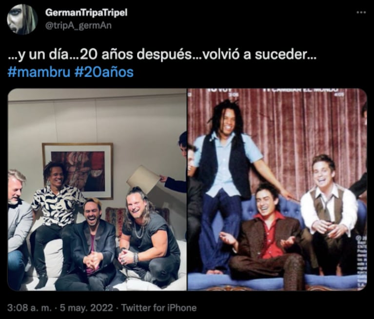 Así fue el reencuentro de Mambrú a 20 años del suceso: "Volvió a suceder" 
