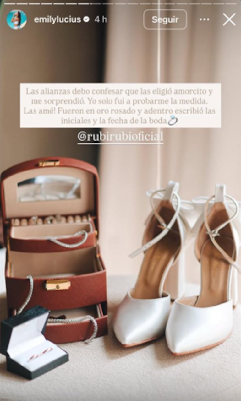 Así fue la boda de Emily Lucius y Rodrigo Valladares Macri por dentro: estilo italiano e invitados famosos