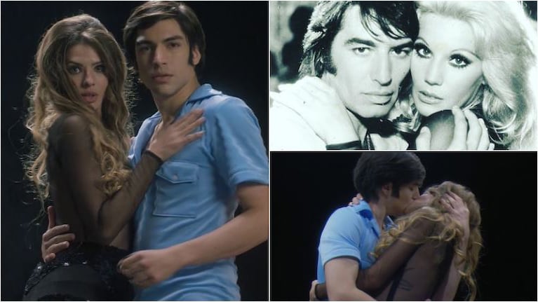 Así fue la China Suárez como Susana Giménez en la serie de Sandro (Fotos: capturas Telefe)