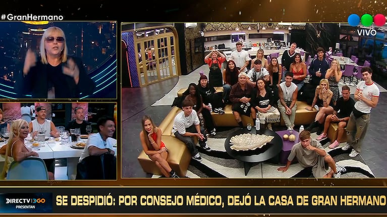 Así fue la despedida de Divina Gloria de Gran Hermano Generación Dorada (Captura de Telefe)