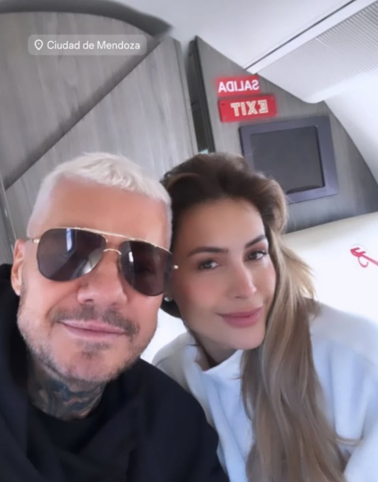 Así fue la escapada romántica de Marcelo Tinelli y Milett Figueroa a Mendoza: avión privado y exclusiva bodega