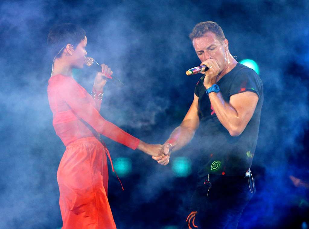 Así fue la noche en la que Coldplay y Rihanna compartieron escenario