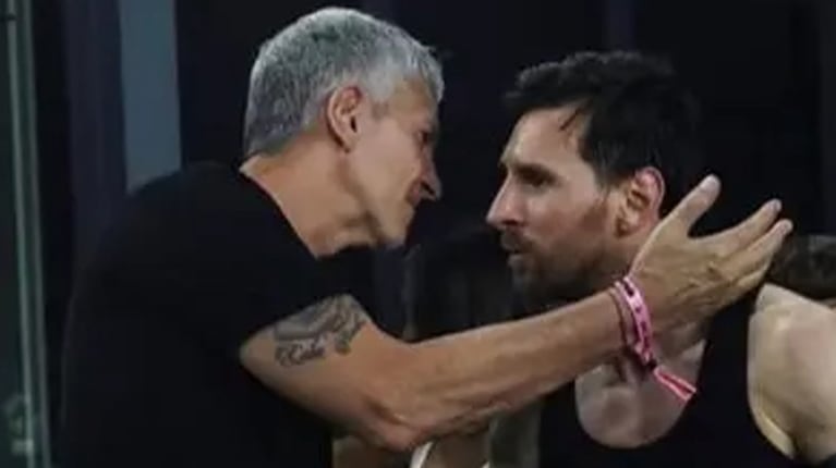 Así fue la última aparición pública de Jorge Messi junto a su hijo en medio de la preocupación por su salud
