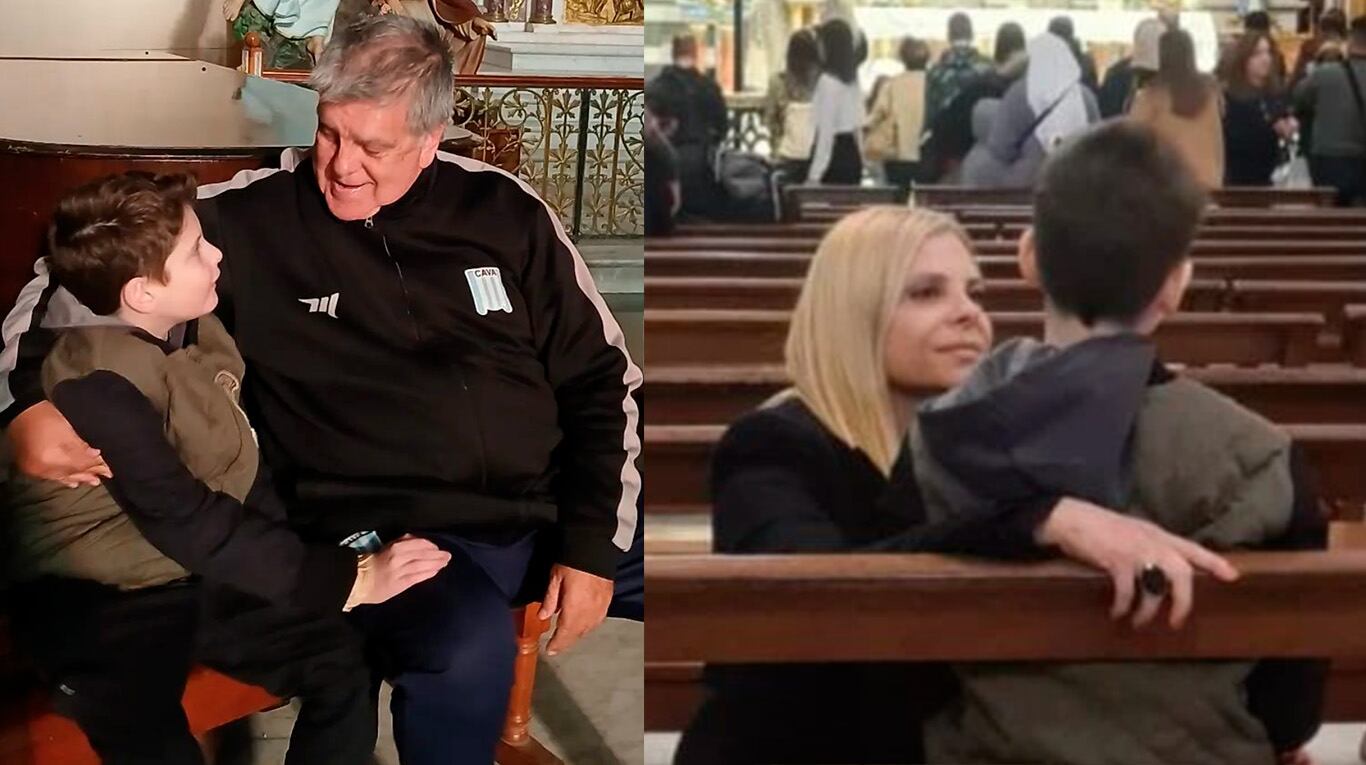 Así fue la visita a Luján de Luis Ventura y Fabiana Liuzzi tras la internación de Antonito.