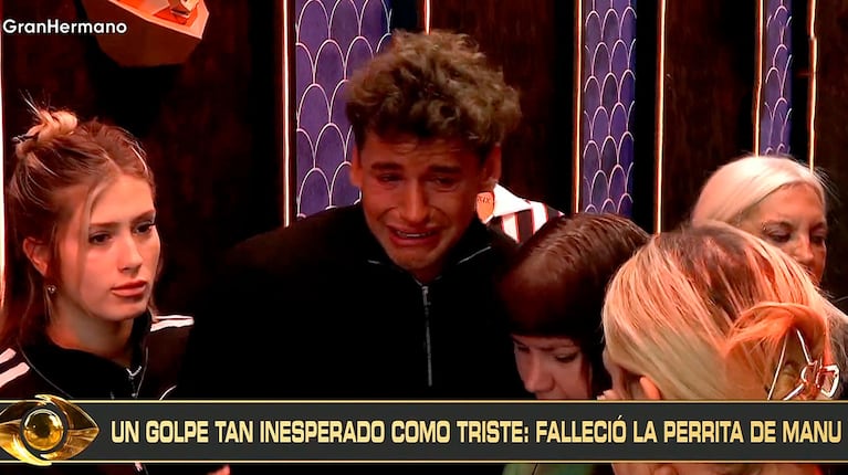 Así Gran Hermano le comunicó a Manuel Ibero la muerte de su perra (captura de Telefe)