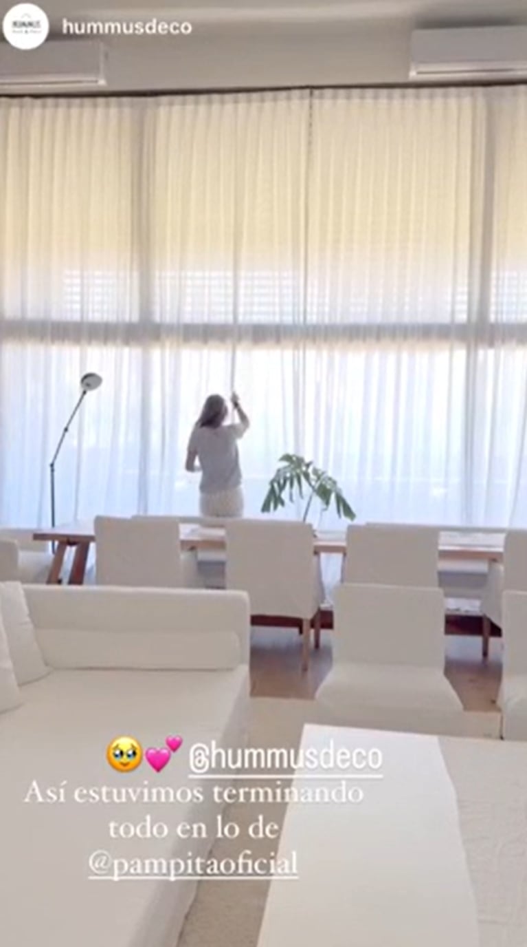Así Pampita y Roberto García Moritán decoraron el living de su nueva casa: deco total white y minimalismo