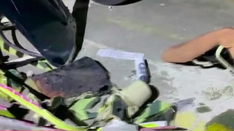 Así quedaron los helicópteros tras el accidente fatal de Gaspi
