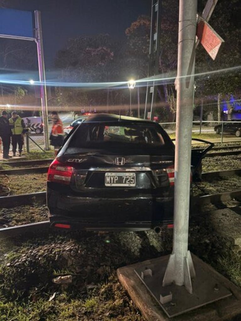 Así quedó el auto de Ernestina Pais