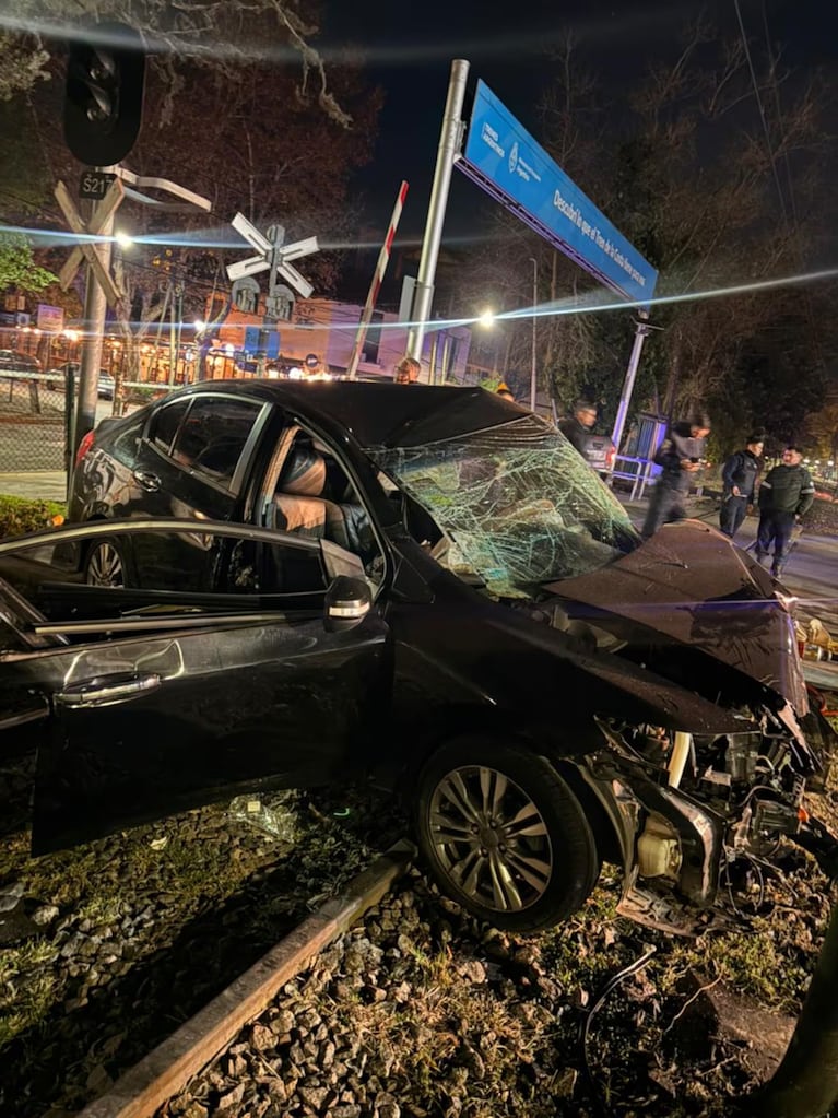 Así quedó el auto de Ernestina Pais
