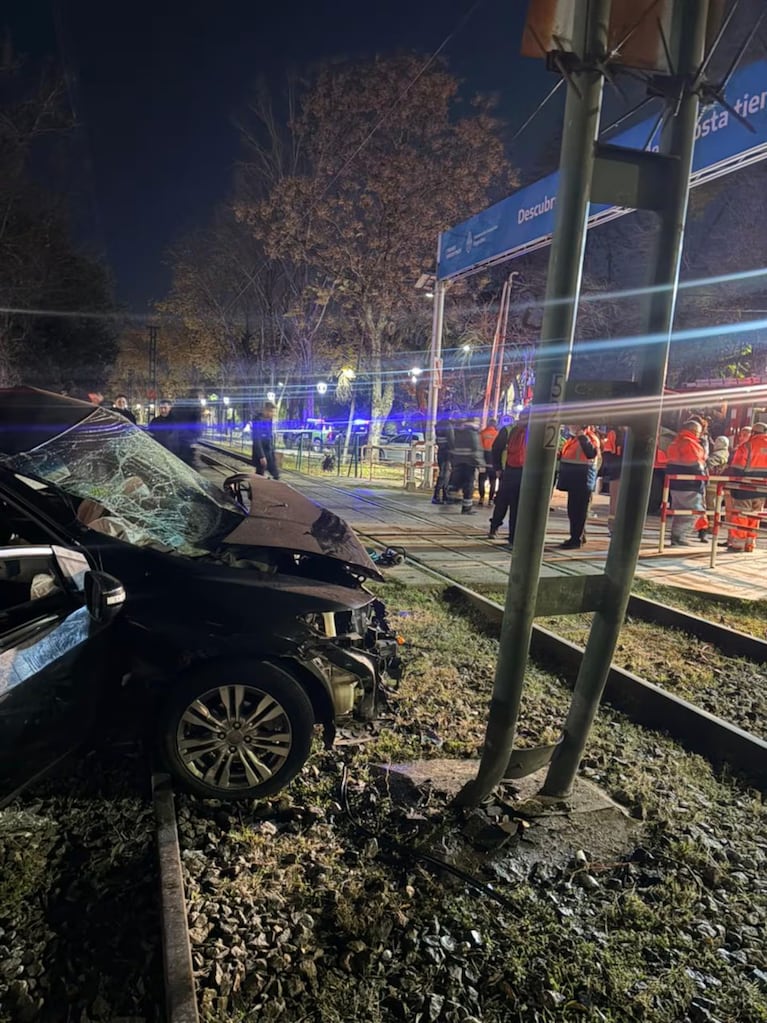Así quedó el auto de Ernestina Pais