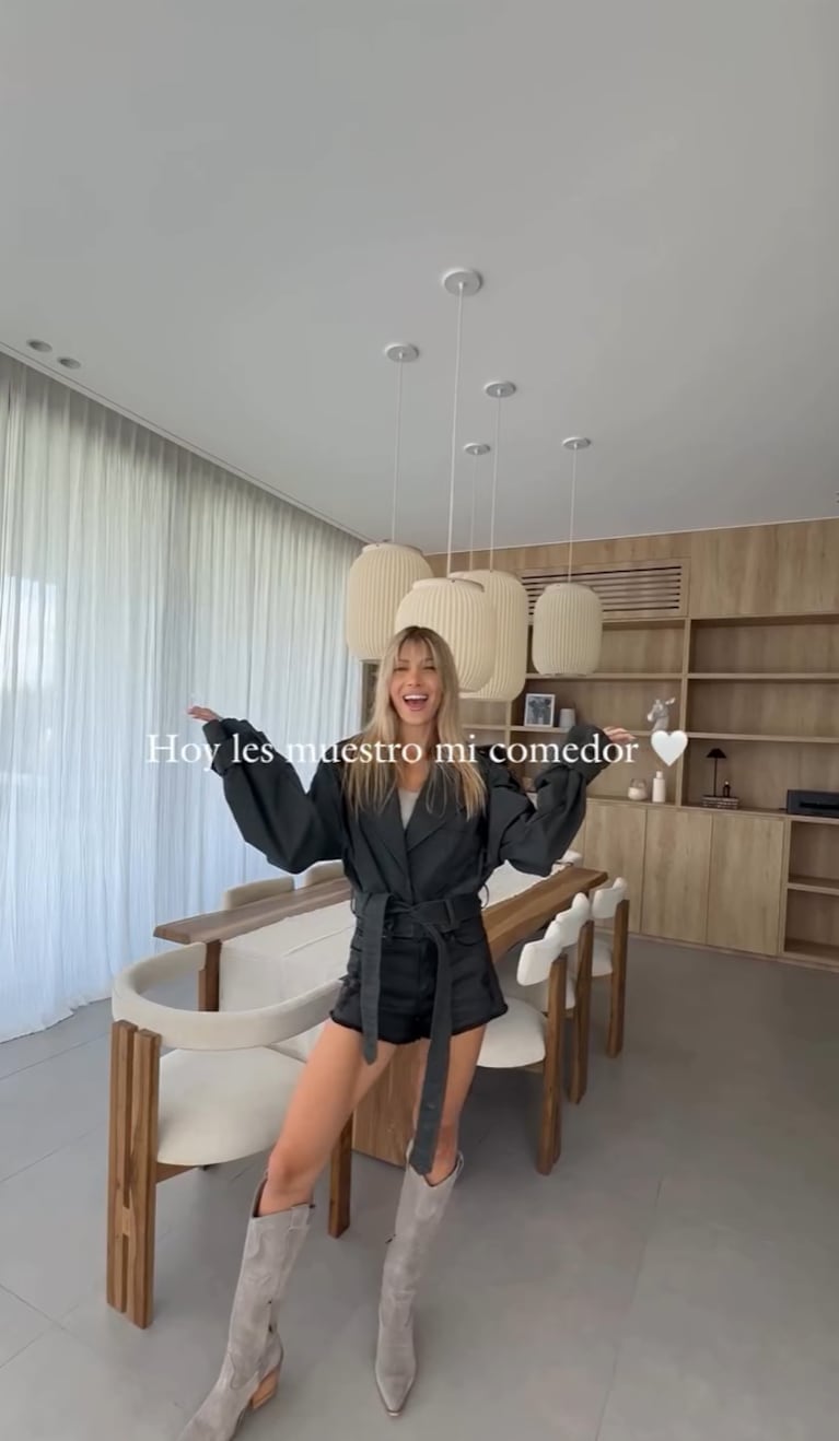 Así quedó el comedor de Cande. Foto: IG | caleruggeri