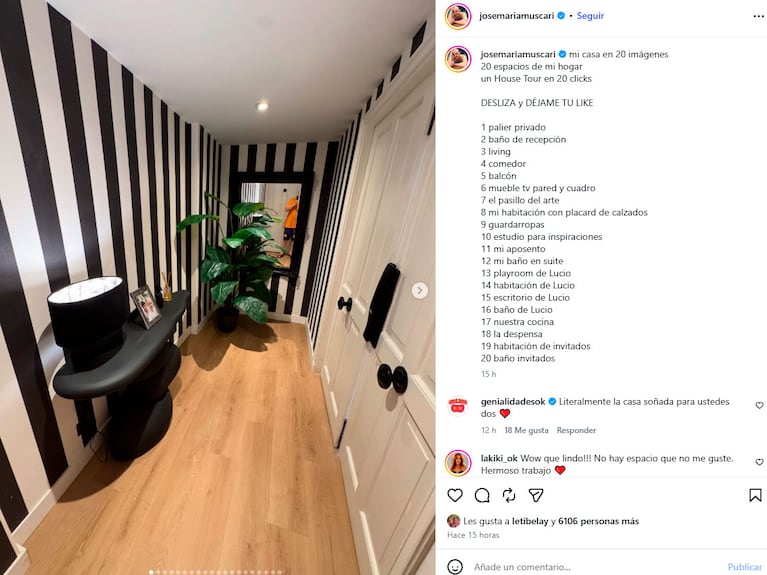 Así quedó el piso de José María Muscari en Recoleta tras la remodelación: “Mi casa en 20 imágenes”