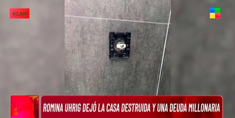 Así quedó la casa que alquilaba Romina Uhrig en General Rodríguez (Foto: captura América TV)