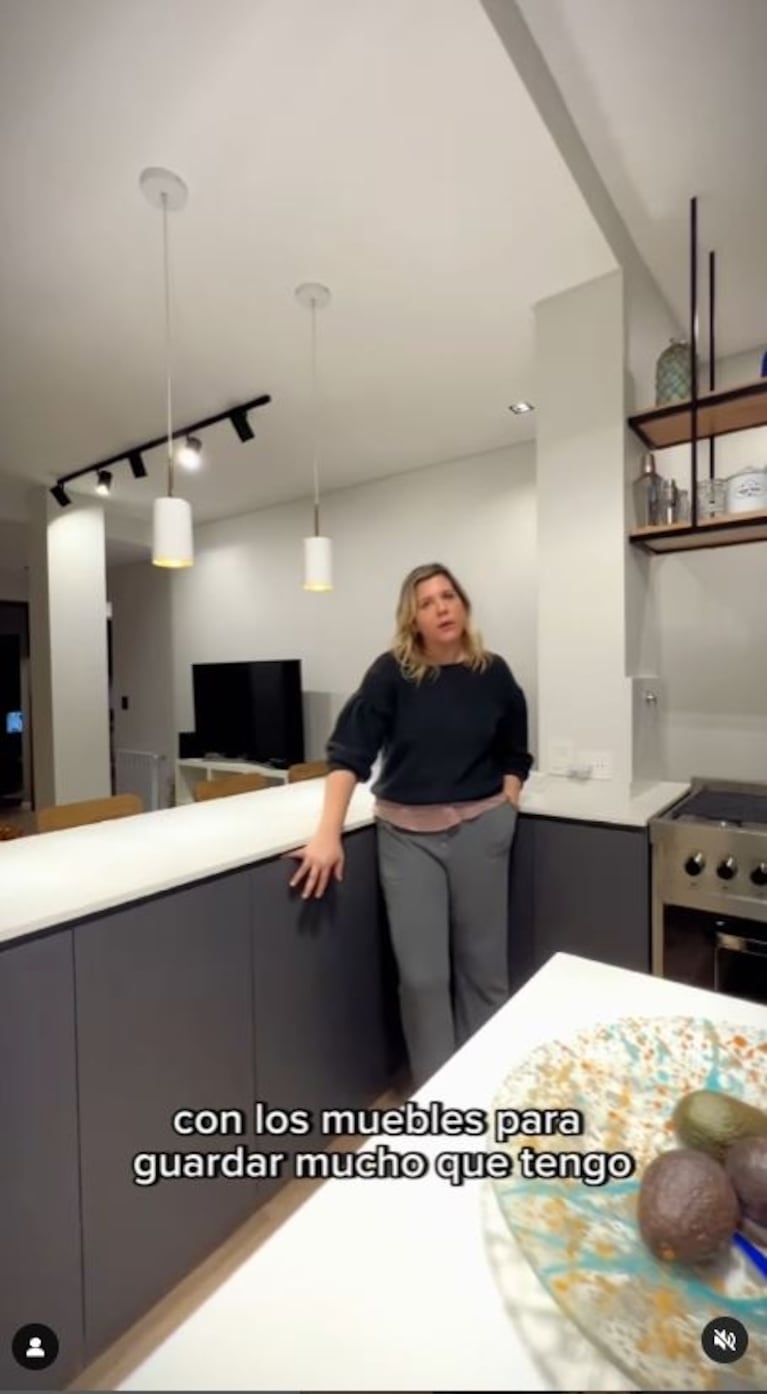 Así quedó la cocina de la nueva casa de Dominique Metzger: "¡Pasen y vean!"